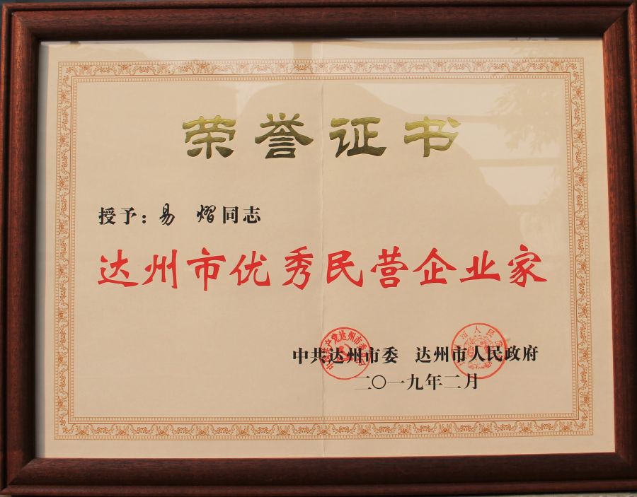 达州市优异民营企业家